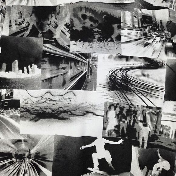 Forever 21 Mens L Graphic Hoodie NWT Photo Collage Streetwear Skater - Picture 7 of 10